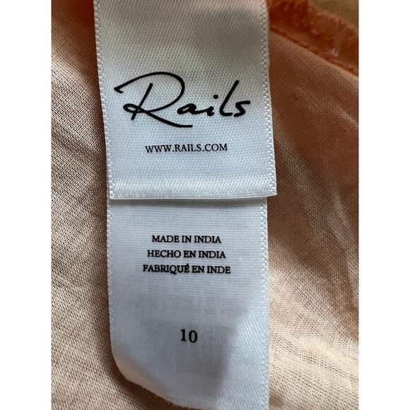 RAILS WOMENS SIZE 10 AGATHA TROPICS COTTON MAXI SKIRT ORANGE MULTI NEW - Picture 12 of 15